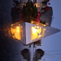 ZNICZ LED efekt płomienia LAMPION na GRÓB cmentarz WIELKANOC BARANEK