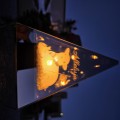 ZNICZ LED efekt płomienia LAMPION na GRÓB cmentarz WIELKANOC BARANEK