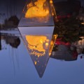 ZNICZ LED efekt płomienia LAMPION na GRÓB cmentarz WIELKANOC BARANEK