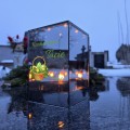 Znicz LED wielkanocny personalizowany z imieniem lampion na groby dekoracja