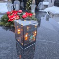 Znicz LED wielkanocny personalizowany z imieniem lampion na groby dekoracja