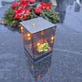 Znicz LED Wielkanocny koszyczek z jajkami lampion na grób dekoracja lustro