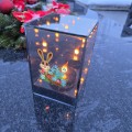Znicz LED Wielkanocny koszyczek z jajkami lampion na grób dekoracja lustro