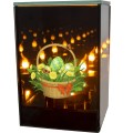 Znicz LED Wielkanocny koszyczek z jajkami lampion na grób dekoracja lustro