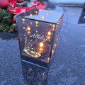 ZNICZ LED efekt płomienia LAMPION na GRÓB cmentarz WIELKANOC BAZIE