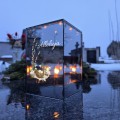 ZNICZ LED efekt płomienia LAMPION na GRÓB cmentarz WIELKANOC BAZIE