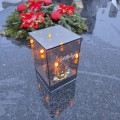 ZNICZ LED efekt płomienia LAMPION na GRÓB cmentarz WIELKANOC BAZIE