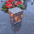 ZNICZ LED efekt płomienia LAMPION na GRÓB cmentarz WIELKANOC BAZIE
