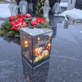 ZNICZ LED efekt płomienia LAMPION na GRÓB cmentarz WIELKANOC BARANEK