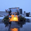 ZNICZ LED efekt płomienia LAMPION na GRÓB cmentarz WIELKANOC BARANEK
