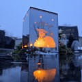ZNICZ LED efekt płomienia LAMPION na GRÓB cmentarz WIELKANOC BARANEK