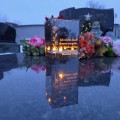 ZNICZ LED LAMPION na GRÓB cmentarz efekt nieskończonego ognia CYTAT RÓŻA