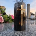 ZNICZ LED lampion na cmentarz efekt płomienia wieczna latarenka na grób