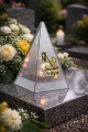 ZNICZ LED efekt płomienia LAMPION na GRÓB cmentarz WIELKANOC BARANEK
