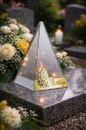 ZNICZ LED efekt płomienia LAMPION na GRÓB cmentarz WIELKANOC PISANKI