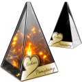 ZNICZ LED efekt płomienia LAMPION na GRÓB cmentarz SZKLANY dla BLISKICH