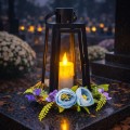 ZNICZ NA WIELKANOC WIELKANOCNY NA GRÓB CMENTARZ LATARENKA LAMPION LED
