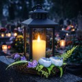 ZNICZ NA WIELKANOC WIELKANOCNY NA GRÓB CMENTARZ LATARENKA LAMPION LED