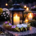 ZNICZ NA WIELKANOC WIELKANOCNY NA GRÓB CMENTARZ LATARENKA LAMPION LED